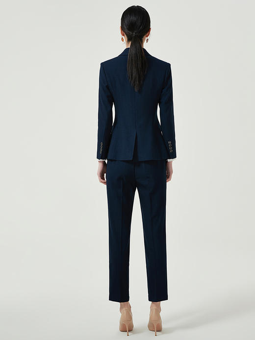 IWY/藏青西装套装款职业装工作服春秋季藏青色高级感面试正装西服CP11398 商品图4