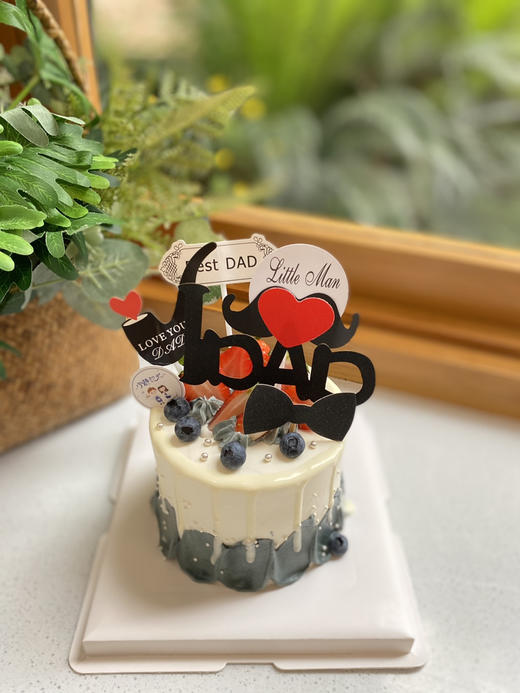 四寸父亲节男士奶油蛋糕 下单前请仔细阅读商品详情 商品图0