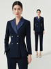 IWY/西装套装女春秋职业装撞色双排扣西服外套面试正装工作服CP12306 商品缩略图0