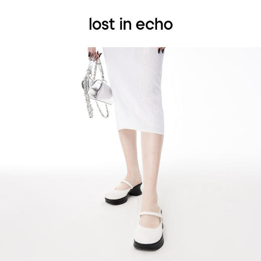 lost in echo设计师品牌厚底增高玛丽珍增高凉拖高跟鞋粗跟凉鞋女 商品图3