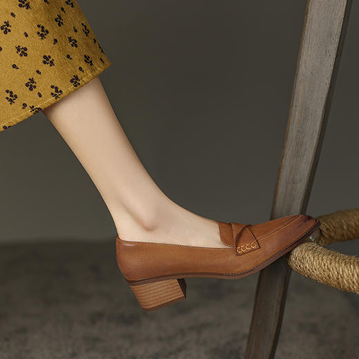 舒适百搭，优雅女人味低跟女鞋DP-9031 商品图10