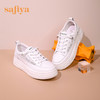 【一件279】Safiya/索菲娅 新潮溶解底2023年春季新款透气蕾丝网面增高小白鞋 SF31112055 商品缩略图5