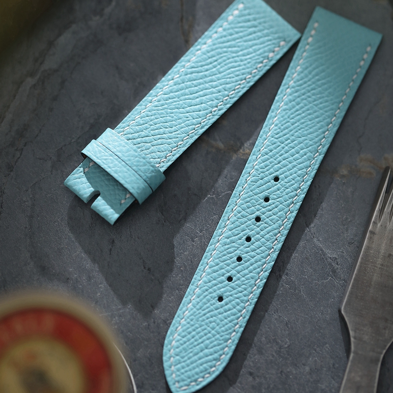 芯选手工表带  Epsom皮 蒂芙尼蓝