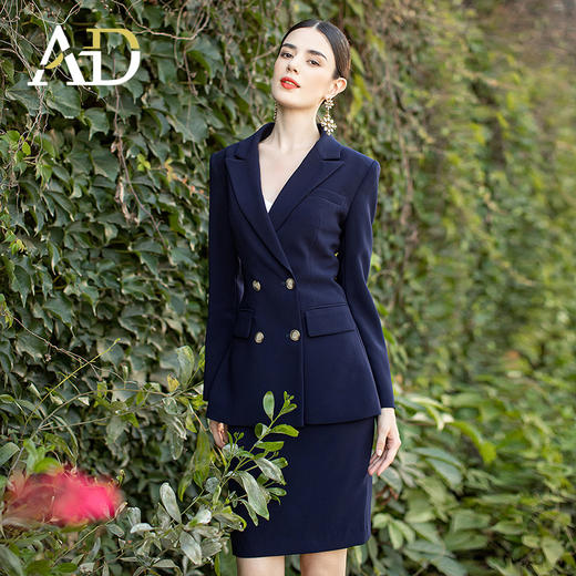 AD高端职业套装女总裁范西装时尚气质公务员面试女装商务经理套裙 商品图2