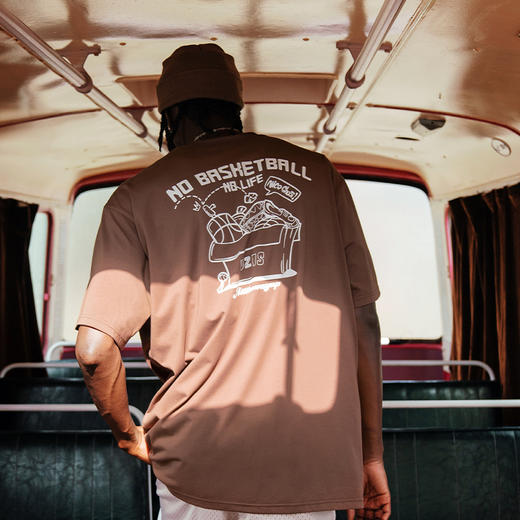 UZIS 运动短袖男篮球户外训练针织上衣宽松休闲潮T恤健身服[纸箱] 商品图1