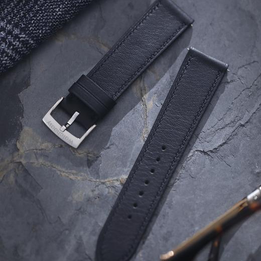 芯选手工表带  swift皮 黑线午夜黑 商品图0