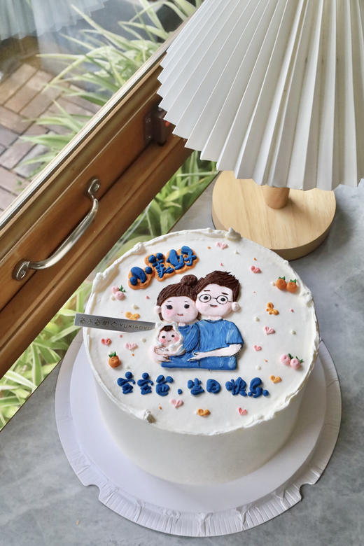 小美好手绘一家三口 商品图0