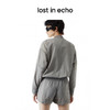 lost in echo设计师品牌Aliz系列微皱肌理罗纹腰抽绳运动短裤 商品缩略图2
