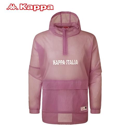 Kappa卡帕防风衣2021新款夏情侣男女梭织外套皮肤衣半拉链套头帽衫K0BX2FJ99D 商品图0