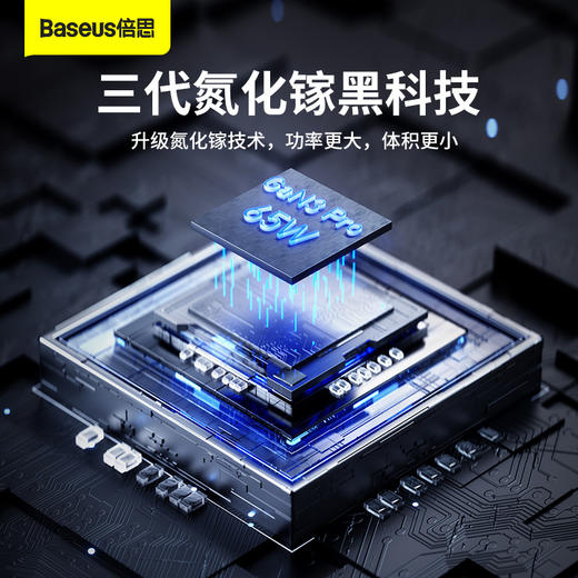 GaN3 Pro氮化镓桌面快充插线板AC+2U+2C 65W 商品图1