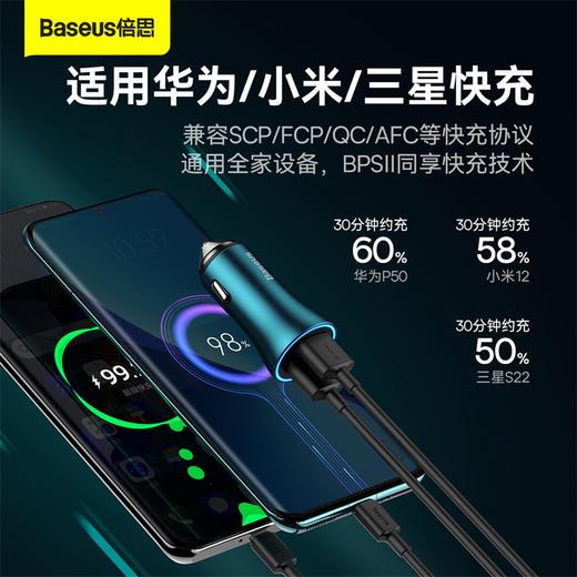 【十一专享】金点子MAX 双快充车载充电器 商品图2