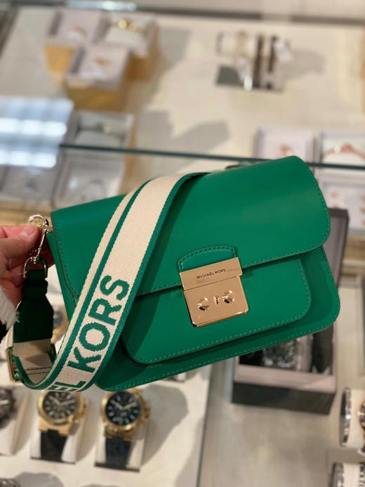 春季新款💰1540🇺🇸直邮✈️MK sloan 邮差包，帆布logo宽肩带 商品图0