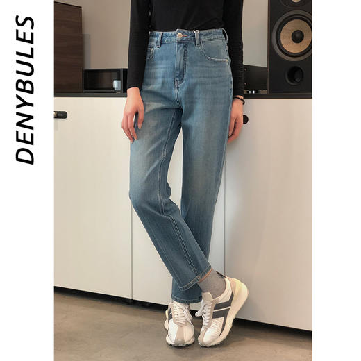 DENYBULES春季修身四面弹法棍牛仔裤 商品图0