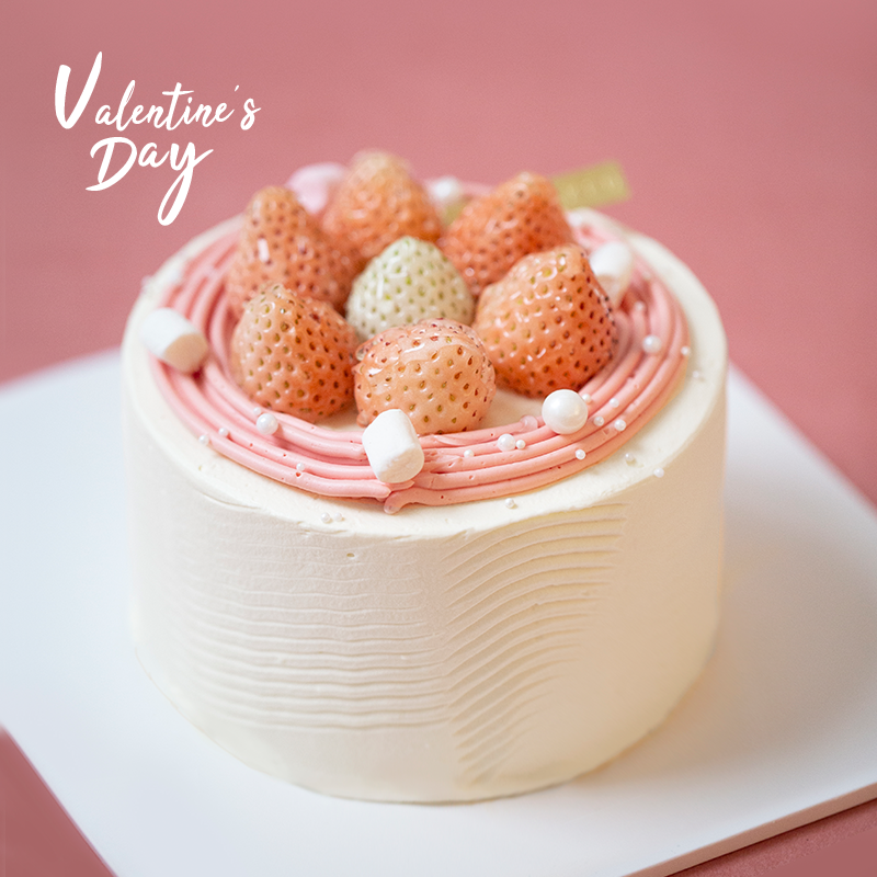 即将下架！季节限定「奶粉色の爱」淡雪草莓蛋糕