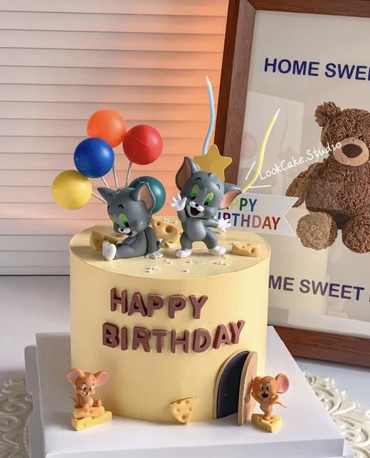 猫和老鼠一鲜奶动物奶油蛋糕 商品图0