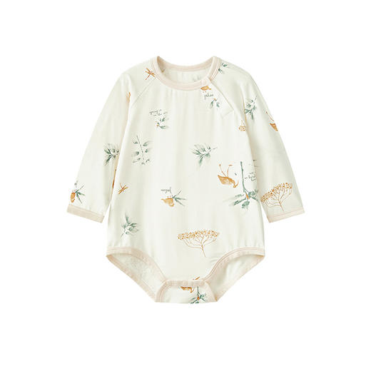 英氏婴儿衣服林间竹纤维襟蛤男女宝宝莫代尔四季连体衣23春夏裆哈YLDAJ0P002A 商品图5