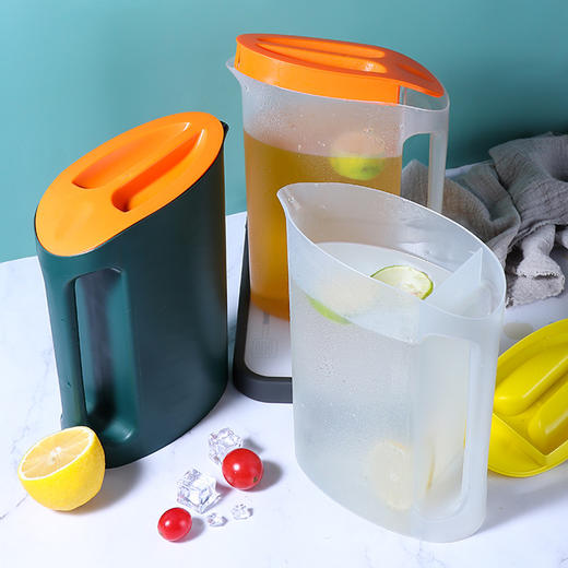 「四色可选！大容量」冷水壶耐高温水壶 加厚户外大容量凉水壶便携式商用居家日用餐饮用具 商品图0