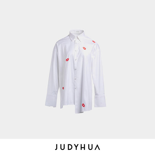 JUDYHUA 植绒红唇设计款衬衫 商品图3