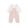 英氏婴儿衣服女宝假两件连体衣2023款春夏灯笼袖爬服YRHAJ1P213A 商品缩略图4