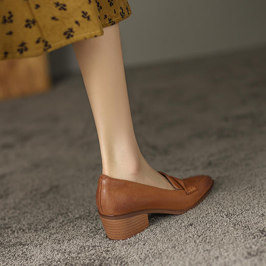 舒适百搭，优雅女人味低跟女鞋DP-9031 商品图9