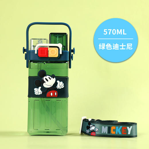 迪士尼双饮水杯570ml  tritan材质直饮+吸管  CL 商品图13