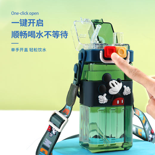 迪士尼双饮水杯570ml  tritan材质直饮+吸管  CL 商品图1