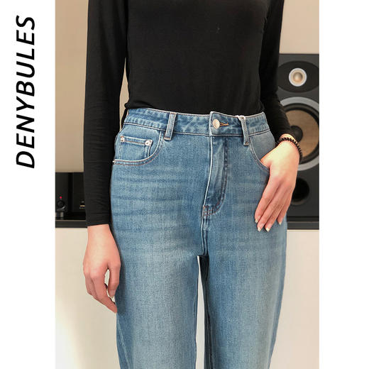 DENYBULES春季修身四面弹法棍牛仔裤 商品图1