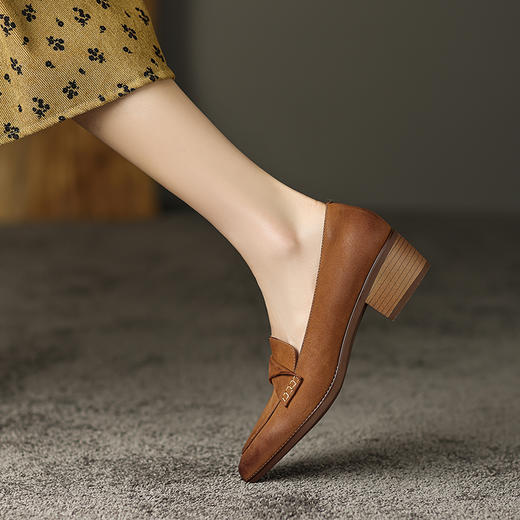 舒适百搭，优雅女人味低跟女鞋DP-9031 商品图8