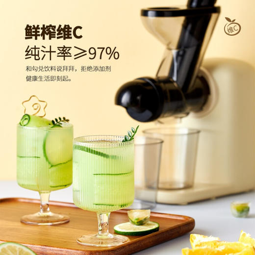 CACHOO 卡丘原汁机榨汁机汁渣分离家用果蔬西芹榨汁机迷你小型双料口自动慢磨机原汁机 心选到家 商品图4