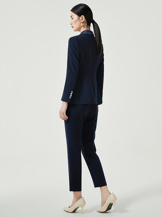 IWY/西装套装女春秋职业装撞色双排扣西服外套面试正装工作服CP12306 商品图4