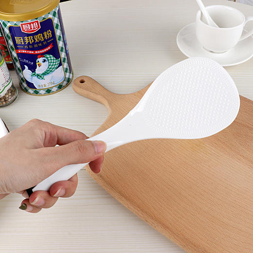 「两色可选！7.9元包邮」新款大号创意盛饭勺子 可站立饭勺电饭锅米饭铲子厨房用品餐饮用具 商品图3