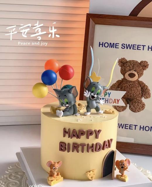 猫和老鼠一鲜奶动物奶油蛋糕 商品图1