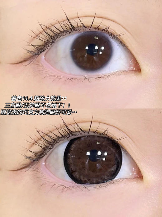 【年抛】星野葡萄 美瞳 agenscolor 大直径14.5 着色14.4 （同品牌多副更划算 选款色板在详情页） 商品图4
