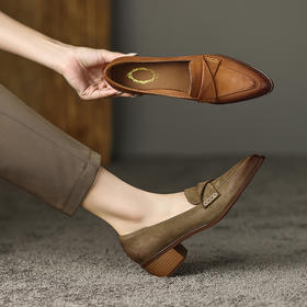 舒适百搭，优雅女人味低跟女鞋DP-9031