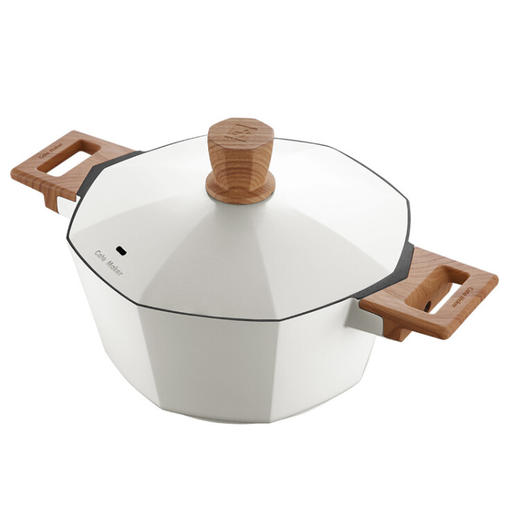 意大利卡特马克 麦饭石色汤锅不粘八角锅炖锅闷蒸煮大深锅煲燃气电磁炉烹饪锅具 心选到家 商品图4