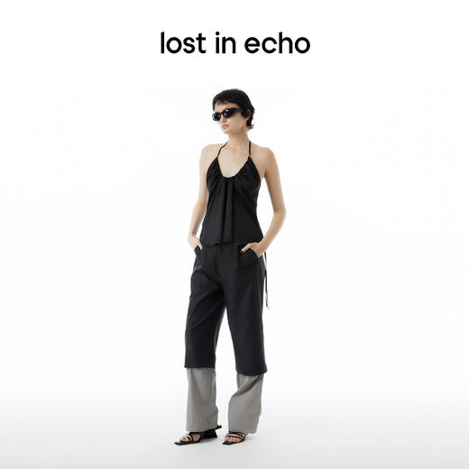 lost in echo设计师款Aliz系列可拆卸拼接抽绳工装裤运动裤 商品图3