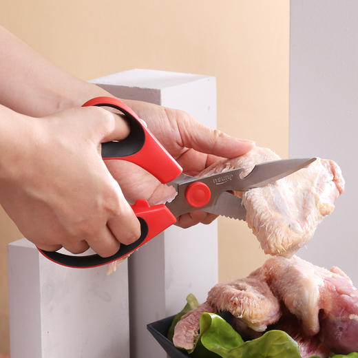「多功能厨房剪！304不锈钢材质」厨房剪刀多功能海鲜剪刀 加厚可拆鸡骨剪刀厨房辅助剪 家用核桃剪厨房用品 商品图1