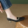 舒适百搭，拼色优雅女人味高跟鞋DP-9452 商品缩略图3