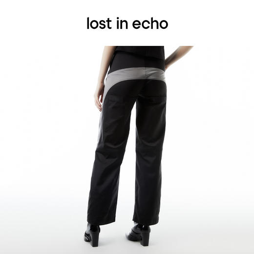 lost in echo设计师品牌Ari系列U型拼接口袋工装裤 商品图2