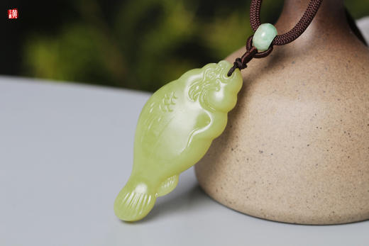 和田黄玉龙鱼吊坠 商品图2