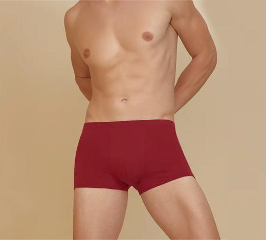 Threegun三枪 【舒肤棉】男士平角短裤四角内裤（1条装）-50651B0W1 商品图0