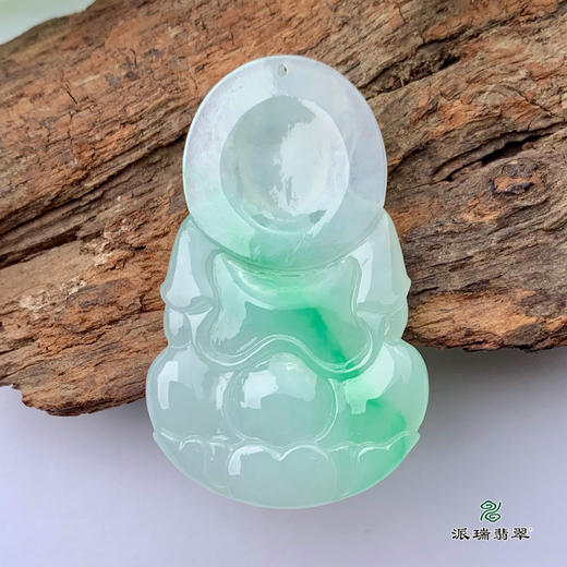 派瑞翡翠 翡翠观音 糯种 绿色 商品图3