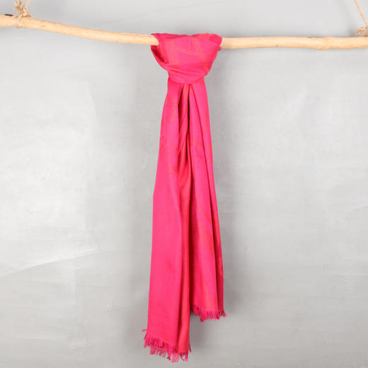 🎉🏮🧣丝棉提花超大围巾🧣&🧤时尚铆钉进口小羊皮手套🧤【赠精美礼品拎袋】🛍️🧤KFW1421006-5A、5L、5W 商品图1