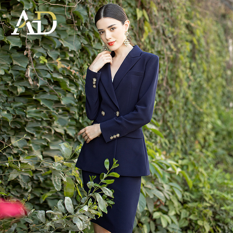 AD高端职业套装女总裁范西装时尚气质公务员面试女装商务经理套裙