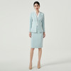 IWY/新款水蓝色西装套裙女高级感面试职业正装套装美容院工作服CS1584 商品缩略图1