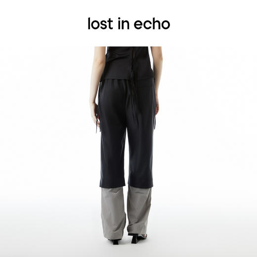 lost in echo设计师款Aliz系列可拆卸拼接抽绳工装裤运动裤 商品图2