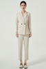 IWY/高端定制西装套装女士职业修身正装米白色小西服韩版通勤风两件套C12312+P12312 商品缩略图5