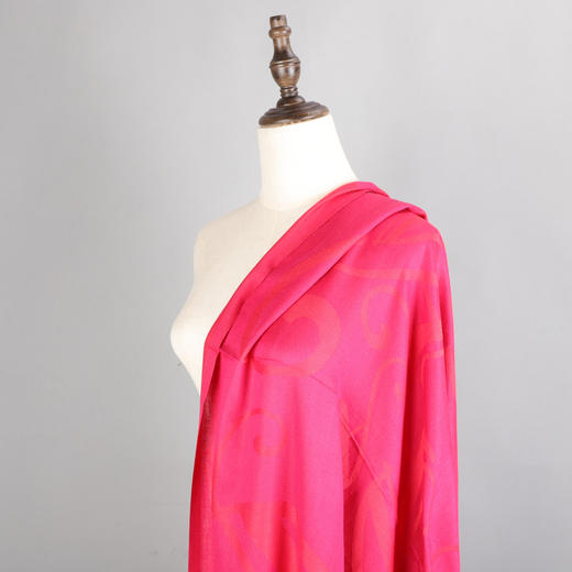 🎉🏮🧣丝棉提花超大围巾🧣&🧤时尚铆钉进口小羊皮手套🧤【赠精美礼品拎袋】🛍️🧤KFW1421006-5A、5L、5W 商品图0