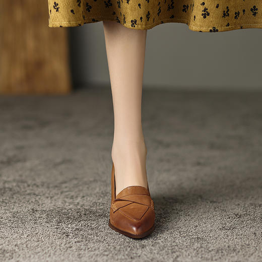 舒适百搭，优雅女人味低跟女鞋DP-9031 商品图6