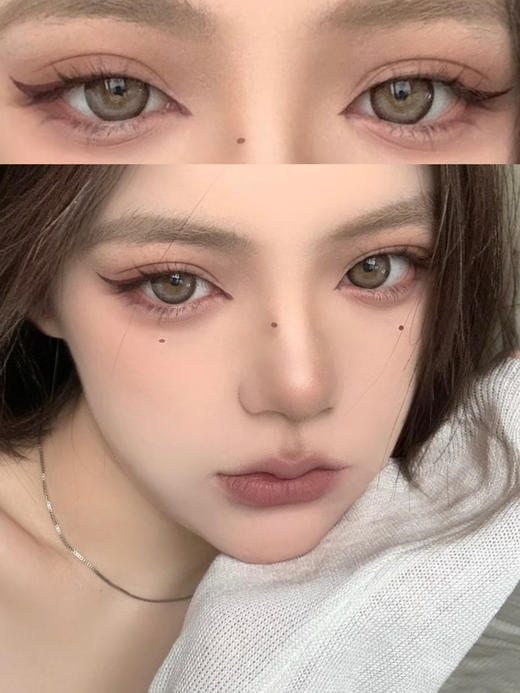 Teddy 高光奶褐棕「含硅水凝胶」年抛型【编号112】 0/425/450/600/650/950度现货，其他度数缺！ 商品图2